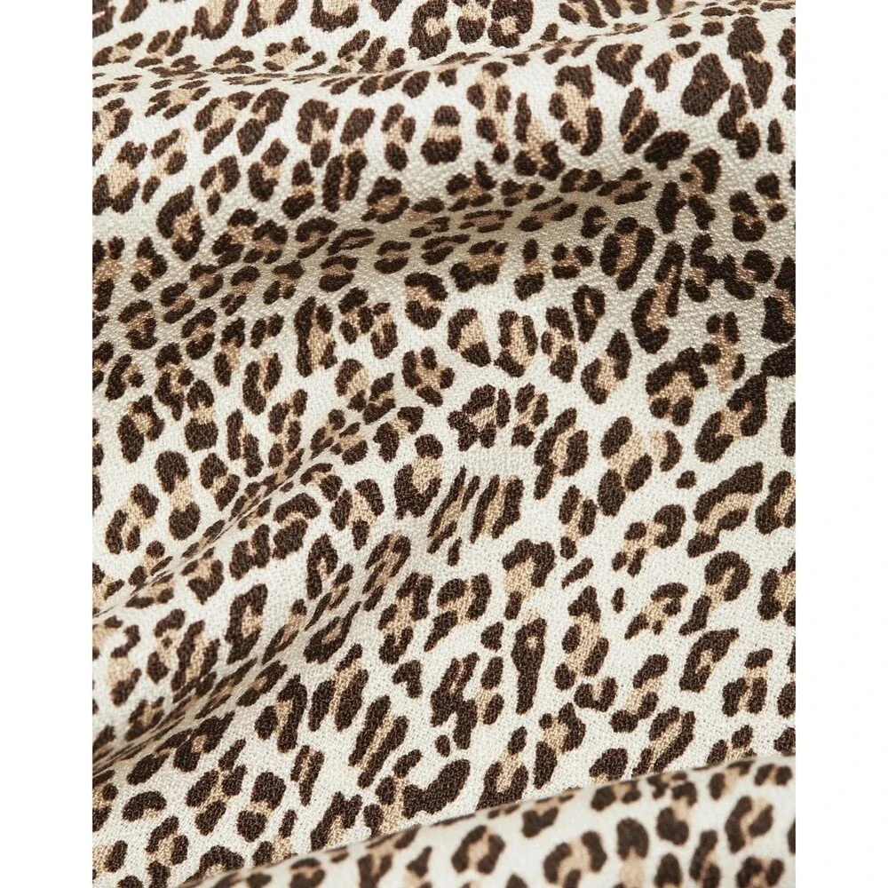 Jenni Kayne Leopard Print Maxi Slip Dress Sz L Minimalist 90s Designer - Picture 9 of 14